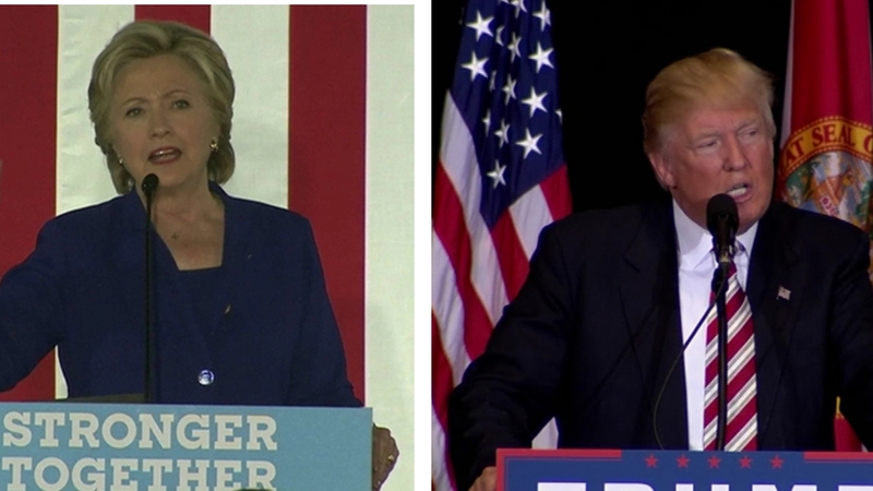 The most recent opinion polls show Hillary Clinton maintaining a lead over Donald Trump