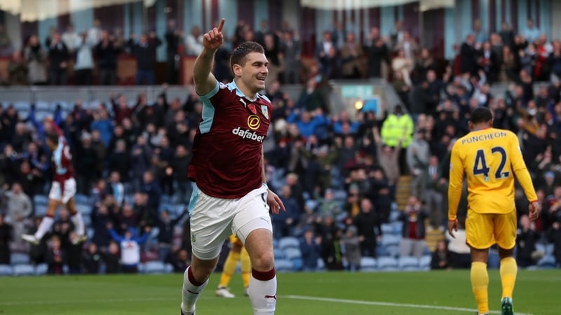Sam Vokes opened the scoring for Burnley