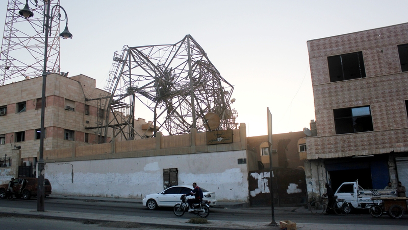 Air strike was carried out on a town in the IS held province of Raqqa