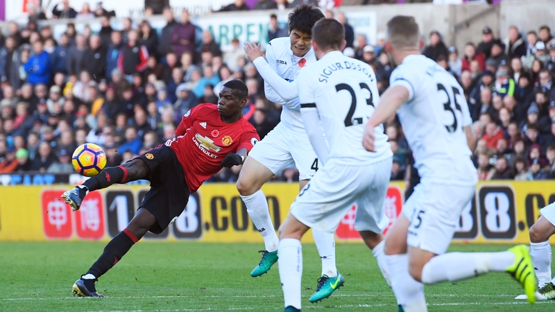 Paul Pogba opened the scoring for Man United