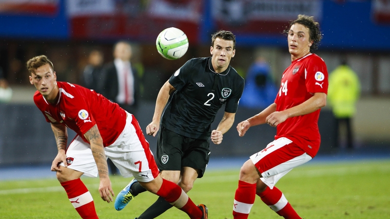Seamus Coleman in action against the Austrians in 2013