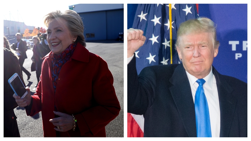Hillary Clinton and Donald Trump are campaigning in a handful of key battleground states