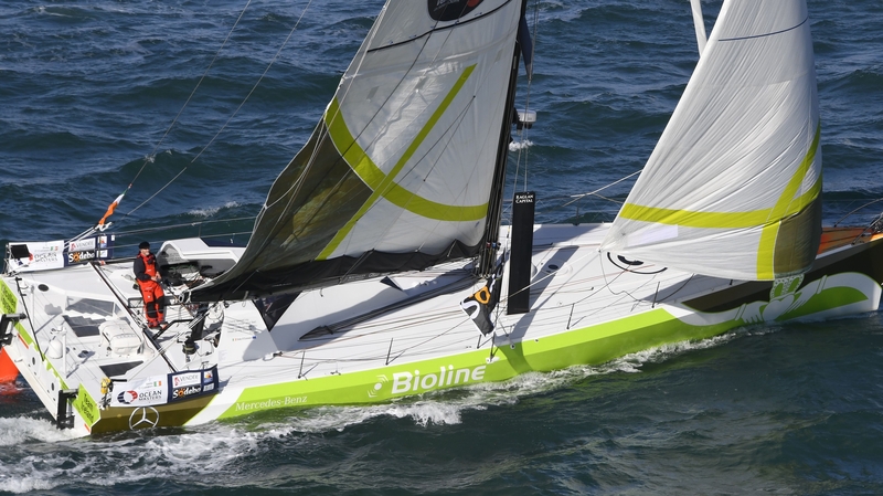 Enda O'Coineen on board the Kilcullen Voyager before trouble struck the Galway sailor's mast
