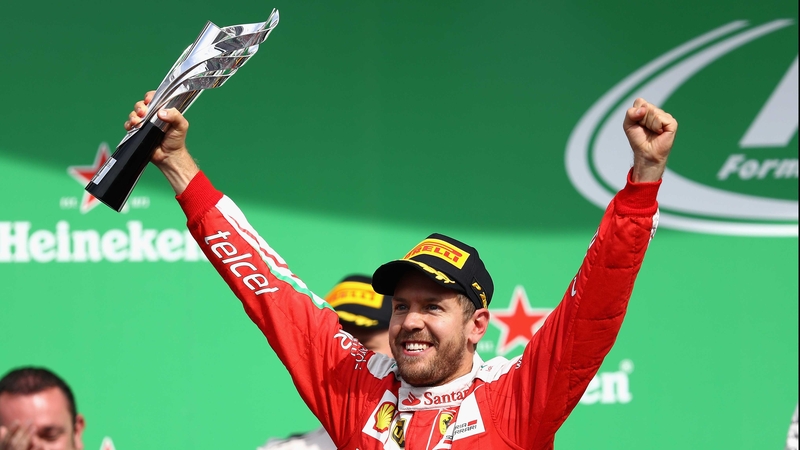 Sebastian Vettel went from third to fifth following the penalty