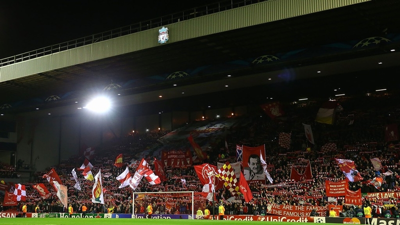 The Kop at Anfield became all-seated in 1994