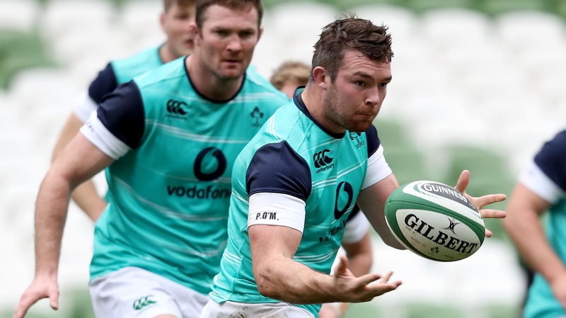 Peter O'Mahony during the Captain's Run at the Aviva Stadium