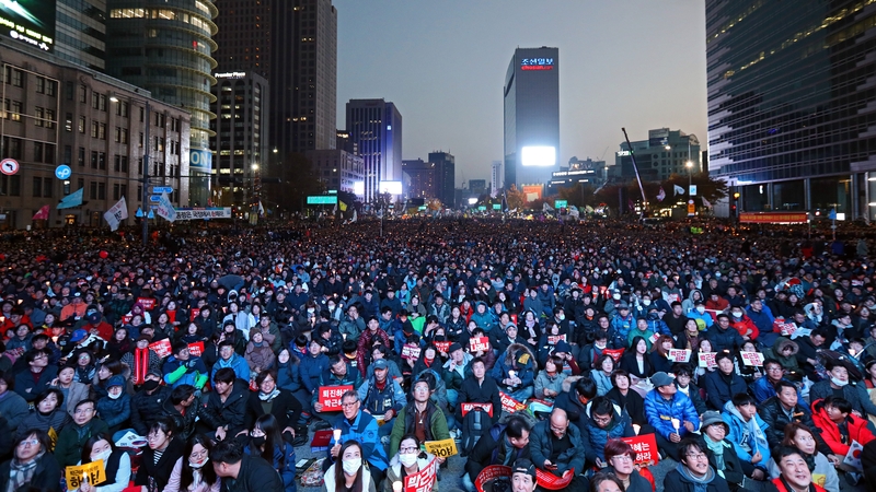Police put the turnout in Seoul at 260,000