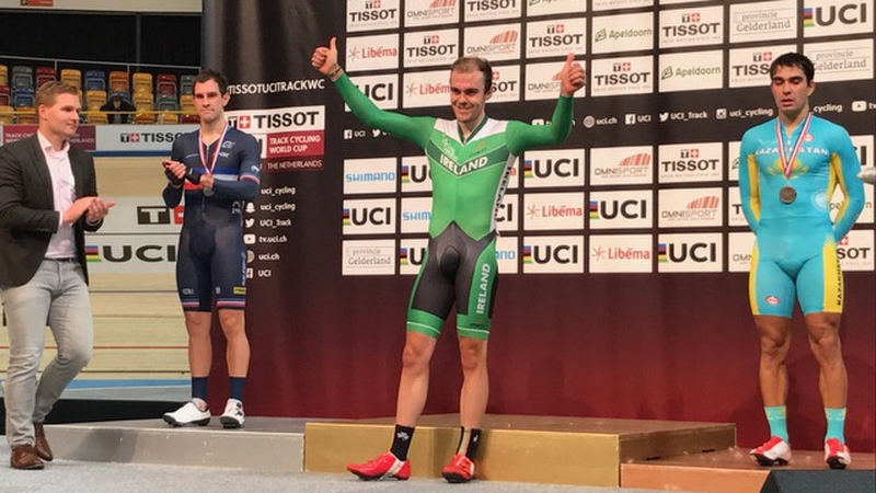 Thumbs up for Mark Downey in the Netherlands