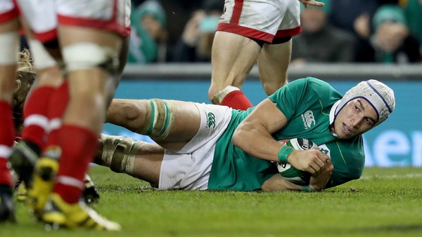 Ultan Dillane was named man of the match against Canada