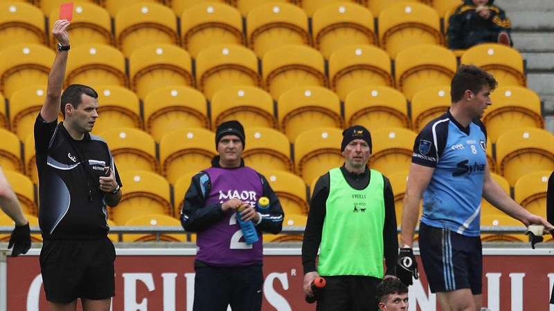 Patrick Maguire sends off Shane O'Rourke