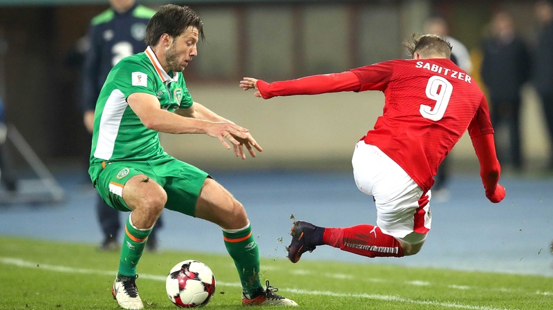 Harry Arter made his competitive debut against Austria