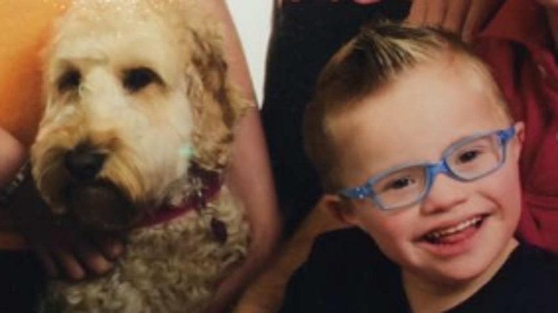 Quick-thinking Teddy helped rescue Reilly Gedge-Duffy who was trapped in a tumble dryer