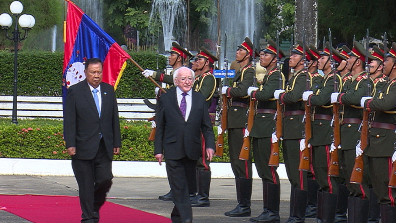 The visit by the President is the first by an Irish Head of State to the country