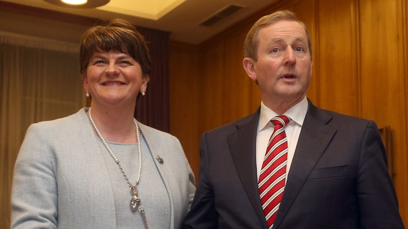 Taoiseach Enda Kenny with Northern Ireland First Minister Arlene Foster at Government Buildings, where they discussed Brexit