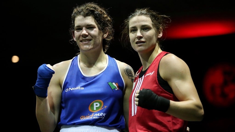 Shauna O'Keefe, pictured with Katie Taylor last year