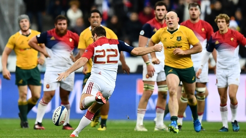 Camille Lopez was so nearly the hero for Les Bleus (seen here in white)