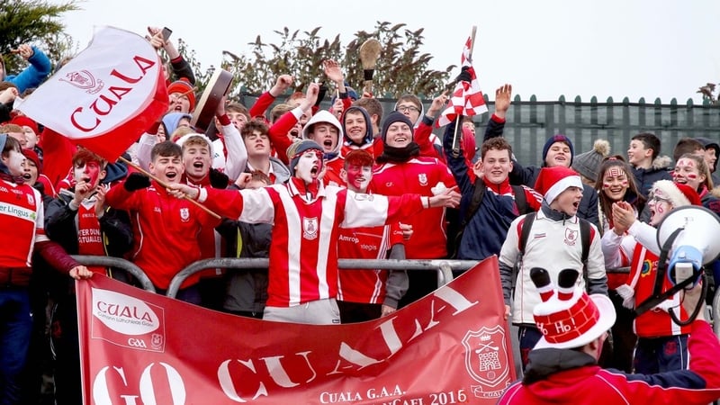 Cuala fans celebrate