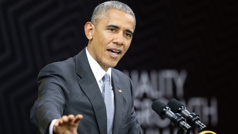 Barack Obama was speaking in Peru as he wrapped up his last foreign trip