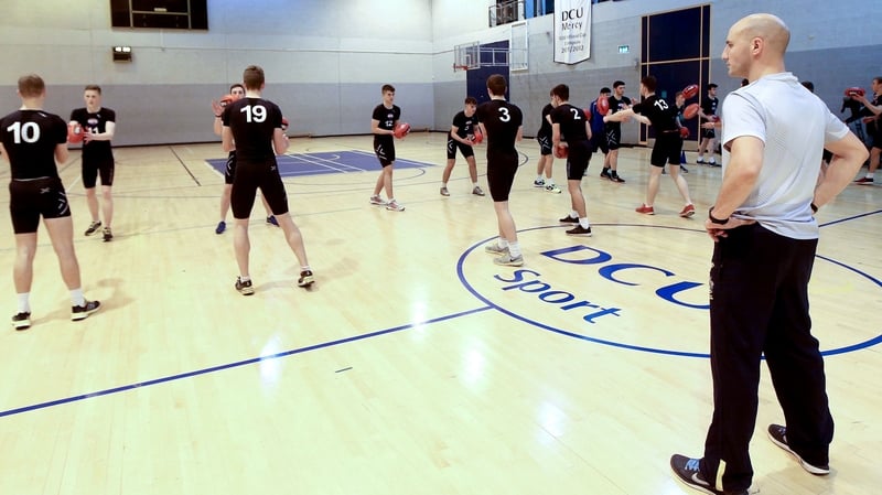 AFL International Talent Manager Tadhg Kennelly at DCU last year