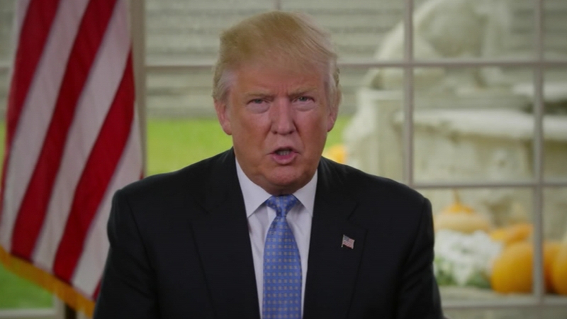 Donald Trump, who has not held a news conference since his election, issued a video yesterday