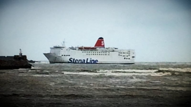 The ferry, with 87 passengers and 59 crew on board, reaches Fishguard port