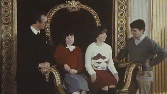 Maria Corbett and Sandra Quinn on Youngline's Dream Machine at Dublin Castle (1981)