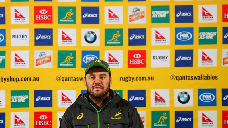 Former Leinster coach Michael Cheika at the team announcement