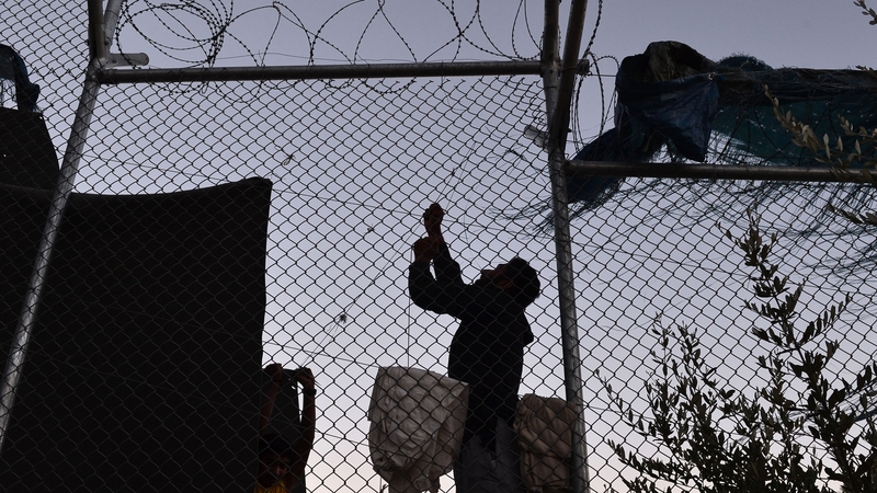 The Moria camp in Lesbos has a capacity for 3,500 people but currently houses more than 5,000