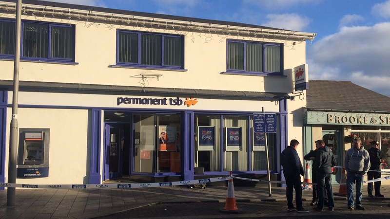 The incident happened at around 4.20am at an ATM attached to the Permanent TSB branch in Greystones