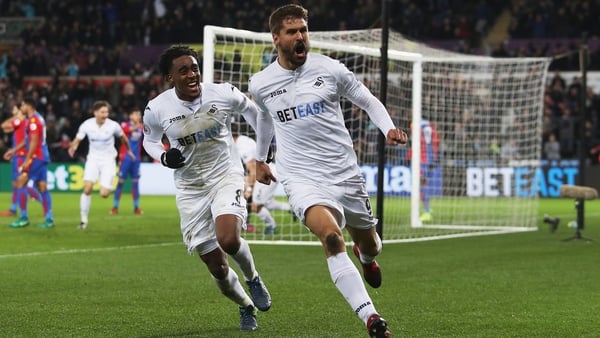 Fernando Llorente celebrates his late winner