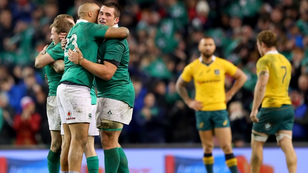 Victory over Australia capped a memorable 2016 for Ireland