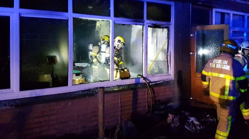 Four units of the Dublin Fire Service put fire out at a school in Tallaght