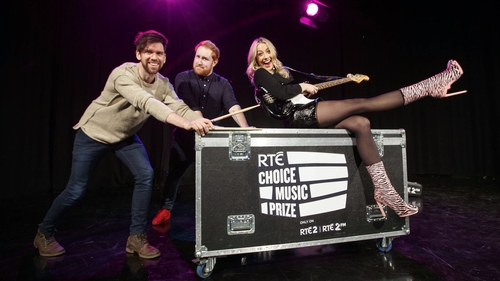 Eoghan McDermott, Gavin James and Bláthnaid Treacy at the announcement of RTÉ's new involvement with the Choice Music Prize