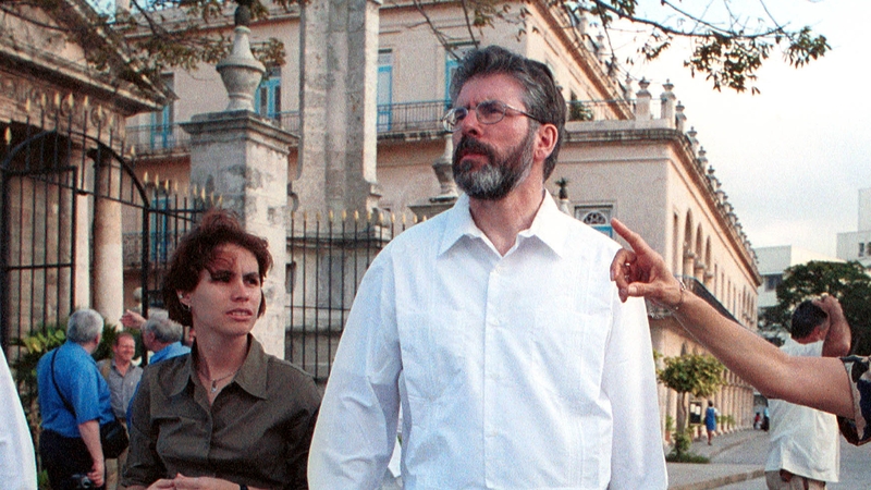 Gerry Adams pictured in Havana in 2001