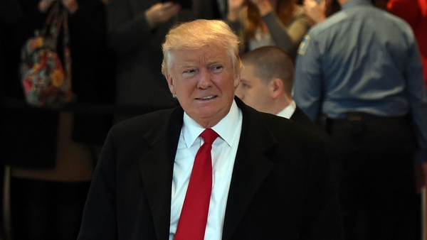 Donald Trump was making his first major public remarks since his election in November