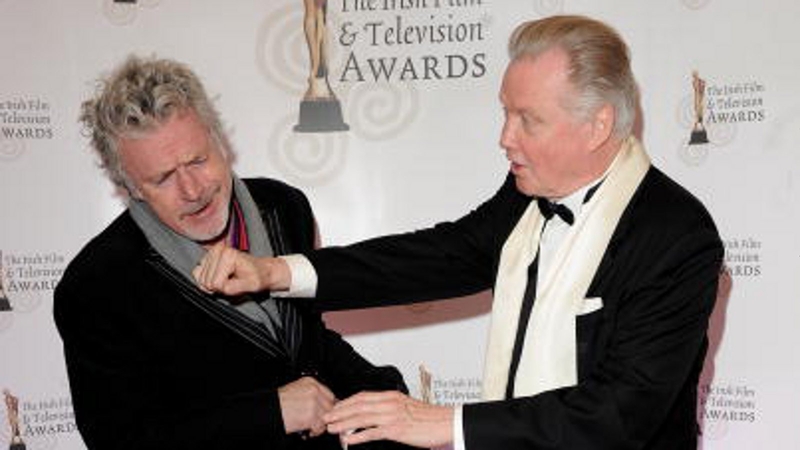 Patrick Bergin with Jon Voight at the IFTAs in 2010