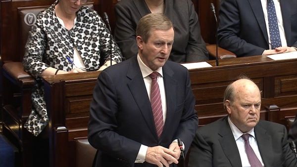 Taoiseach Enda Kenny was asked about hospital overcrowding and Irish unity