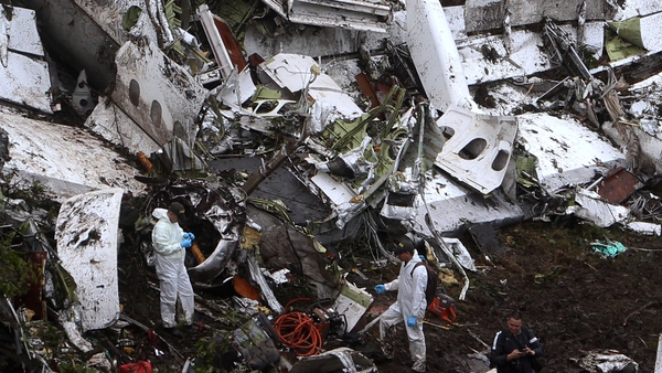 The crash wiped out Brazil's Chapecoense soccer team and left 20 journalists dead