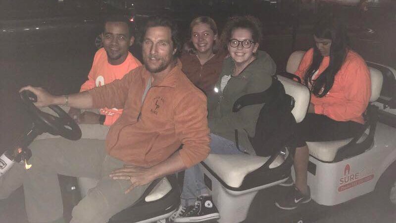 Matthew McConaughey - image via The University of Texas Student Government Facebook page