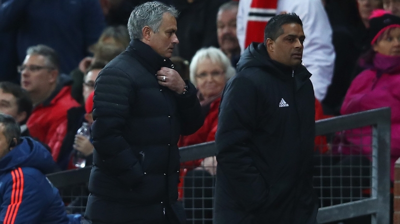 Mourinho will look on from the stands