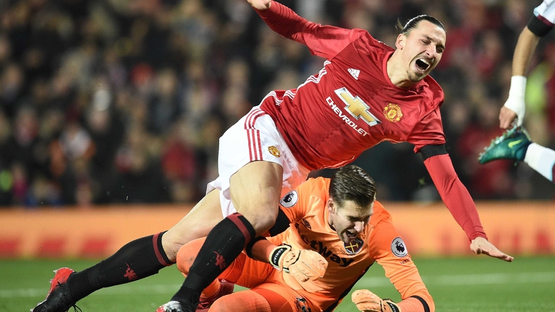 Zlatan put United 1-0 up in the second minute