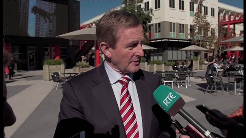 Enda Kenny said he was 'very happy with the level of investment in Ireland'