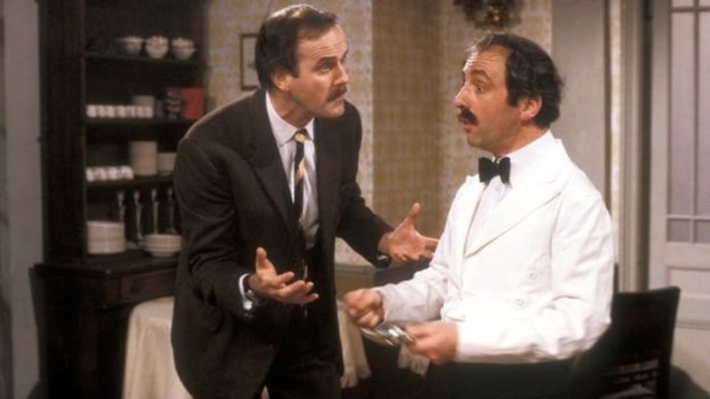 Basil and Manuel enjoying one of their many misunderstandings