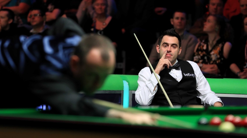 Ronnie O'Sullivan during his match with Mark Williams