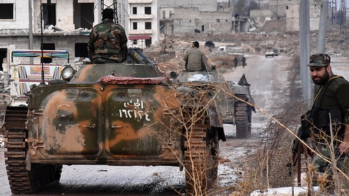 Syrian pro-government forces set up an outpost in eastern Aleppo