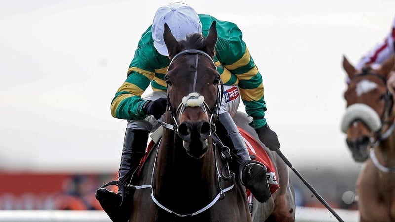 Landofhopeandglory winning The Bar One Racing Juvenile Hurdle at Fairyhouse earlier in December