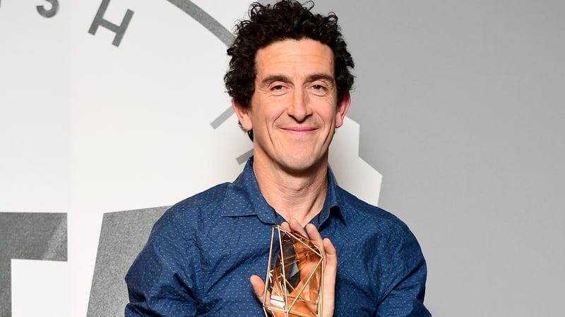 Robbie Ryan with his award