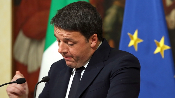 Matteo Renzi is to formally step down from his position this evening
