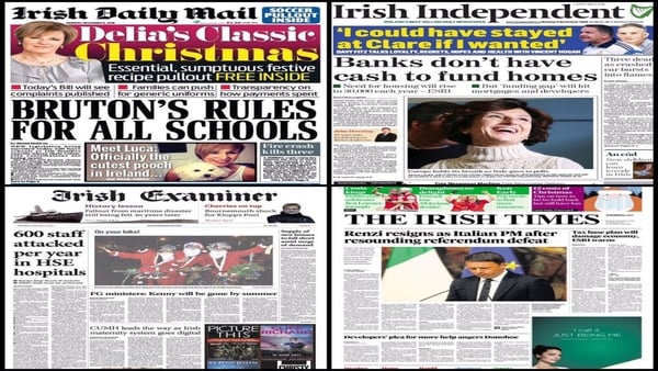 Newspaper headlines: Dungarvan car crash