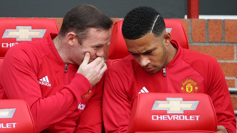 Wayne Rooney and Memphis Depay, who looks set for the Old Trafford exit door